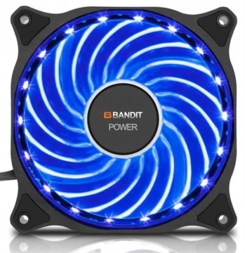 Wentylator LED 33 diody 12cm wtyczka molex +3 pin