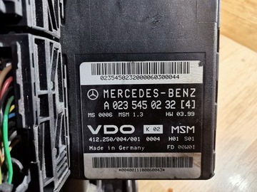 КОМПЬЮТЕР УПРАВЛЕНИЯ ДВИГАТЕЛЕМ MERCEDES W168 1.6 B A0235450232
