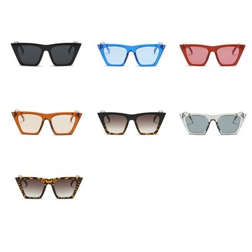 Lustrzane okulary przeciwsłoneczne UV400 czarne