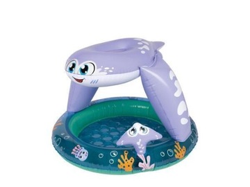 BASEN BRODZIK DLA DZIECI DMUCHANY RYBKI RAFA KOLOROWY 76X109CM PLAYTIVE