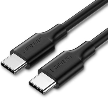 Прочный телефонный кабель Ugreen USB-C — USB-C, 1 м, контроль качества, для зарядки
