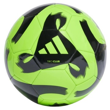 Piłka Nożna Adidas Tiro Club Ball Lekka Dla Dziecka Wytrzymała Zielona r.4