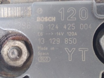 ALTERNÁTOR BOSCH 0124425004 OPEL SAAB 2.0T