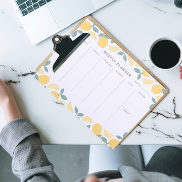 Еженедельный планировщик, настольный блокнот, еда