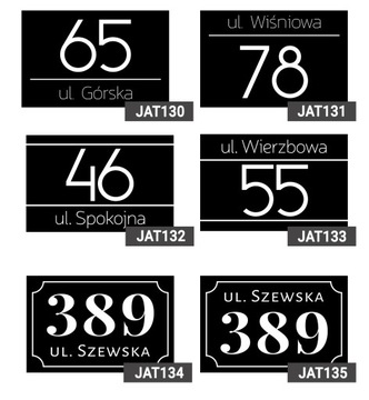 ТАБЛИЧКА для дома АДРЕСНАЯ ДОСКА МАТОВАЯ ЧЕРНАЯ 179