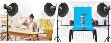 Светодиодная лампа RGBW 150 Вт SOFTBOX для фотостудии + штатив 250 см