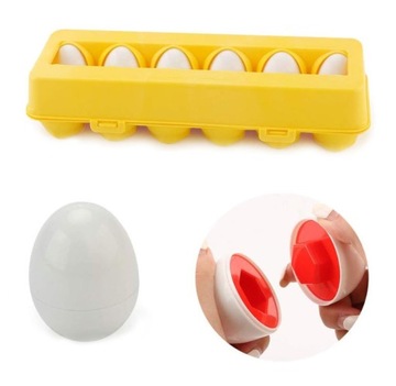 ЦВЕТНАЯ ПАЗЛ-СОРТИРОВКА ЯИЦ МОНТЕССОРИ СООТВЕТСТВУЙТЕ УЗОРАМ ЦВЕТА ФОРМЕ