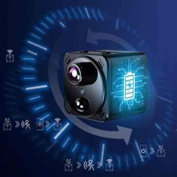 МИНИ-КАМЕРА НАБЛЮДЕНИЯ HD 4K WIFI УМНАЯ ИК-ОБНАРУЖЕНИЕ ЧЕРНАЯ HDeye