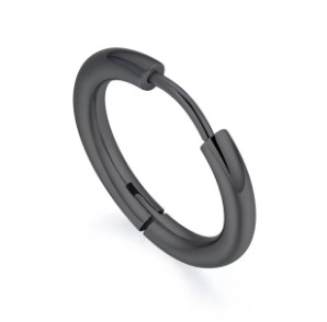 Clicker Okrągły Kolczyk do Ucha Punk Gothic STAL