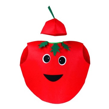 Kostium owocowy dla dzieci Cosplay lekki dekoracyjny śliczny wygodny pomidor