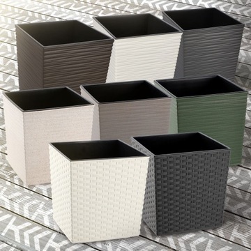 КРЫШКА ДЛЯ ЦВЕТОЧНОГО ВАЗОНА С ЦВЕТНОЙ ВСТАВКОЙ 19 см