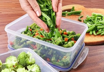 Пластиковые герметичные контейнеры для хранения пищевых продуктов 3 размера 12 шт.