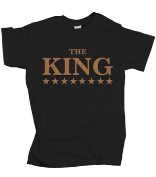 Koszulka męska THE KING unikat prezent faceta 3XL