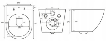 ПОДВЕСНОЙ УНИТАЗ ПОДВЕСНОЙ УНИТАЗ PRIMO ЧЕРНЫЙ КОВРИК
