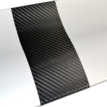 3D УГЛЕРОДНАЯ ФОЛЬГА АВТОМОБИЛЬНАЯ ПОГОДА ЧЕРНЫЙ ЧЕРНЫЕ СТОЛБЫ 1,5м x 40см