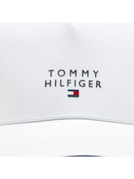 Czapka z daszkiem TOMMY HILFIGER biała z logo