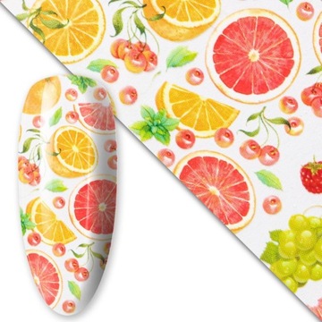 Folia Transferowa Do Paznokci Hybryd Żeli 100cm Just Summer Collection Nr1