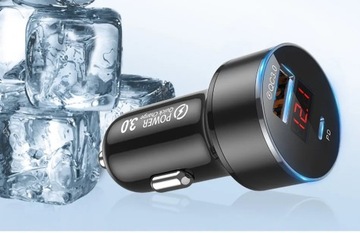 Автомобильное зарядное устройство USB+PD мощностью 36 Вт, быстрая зарядка