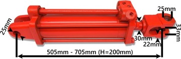 МОЩНЫЙ ГИДРАВЛИЧЕСКИЙ ЦИЛИНДР ЛТЗ МТЗ ЮМЗ С75х200