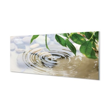 Lacobel kuchenny + klej Woda kropla plusk 125x50
