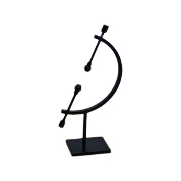 Glass Ball Holder Rack Stones Black 10cmx4cmx15cm