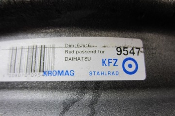 4× DISK OCELOVÝ ALCAR STAHLRAD 6.0" X 16" 5X114.3 ET 50