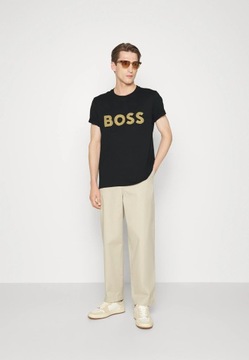 T-shirt HUGO BOSS czarna koszulka krótki rękaw HB