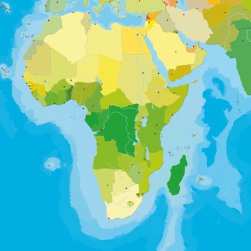 КАРТА МИРА для детей, настольный блокнот на 2 СТРАНИЦЫ