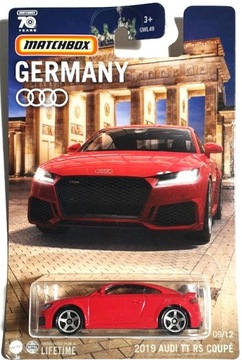 MATCHBOX 2019 AUDI TT RS COUPE MBX GERMANY 2023