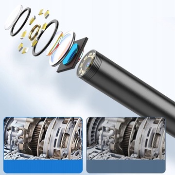 Эндоскопическая камера USB C 1920P с двойным объективом IP67 B4