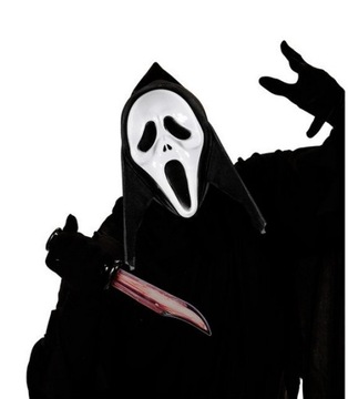 МАСКА КРИК с капюшоном Scream HALLOWEEN MASKS B