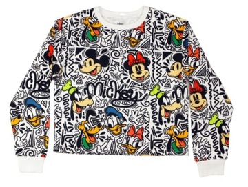 DISNEY Myszka Miki Mickey Mouse Bluza Crop Top r.M