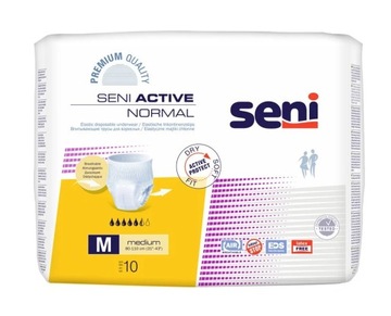 SENI ACTIVE NORMAL M Majtki chłonne wciągane 10szt