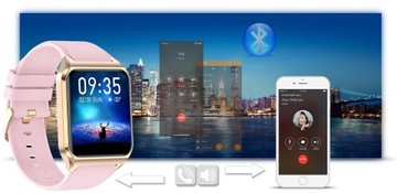 SMARTWATCH DAMSKI ROZMOWY TERMOMETR MENU PL GRAWER