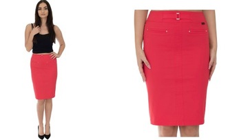 MIKEL6 ЮБКА ИЗ ХЛОПКА С ПРЯЖКОЙ (38-52), размер 44