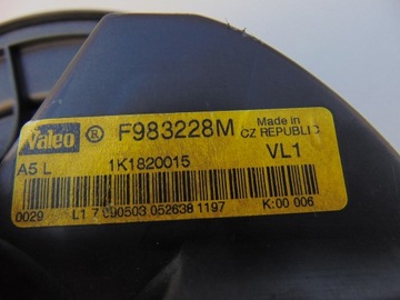 VENTILÁTOR DMYCHADLO VENTILACE VW TOURAN I 2003R- EVROPA