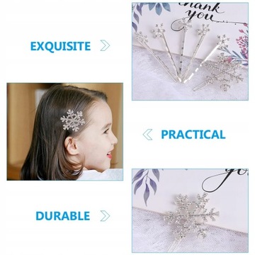 Dziewczęca spinka do włosów Snowflake Bobby