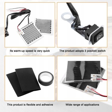 КРЫШКИ НА 12 В ДЛЯ РУКОЯТКОВ МОТОЦИКЛА С ПОДОГРЕВОМ