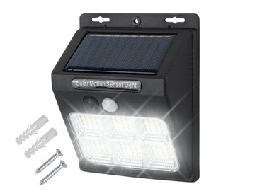 LAMPA SOLARNA OGRODOWA 96 LED Z CZUJNIKIEM RUCHU I ZMIERZCHU