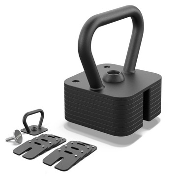 Regulowany Kettlebell Obciążenie 2,5-19kg SZYBKA REGULACJA - SQUARE Zipro