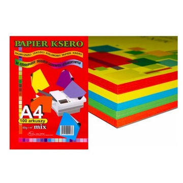 Papier kolorowy A4 Protos 100 arkuszy 80 g/m²