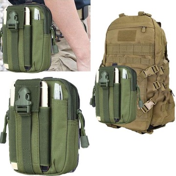 ТАКТИЧЕСКАЯ ВОЕННАЯ НАСТЕННАЯ СУМКА, ПРОЧНЫЙ КАРМАН НА ПОЯСЕ