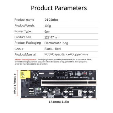 Адаптер карты расширения USB 1/2/3 PCI-E от 1x до 6x