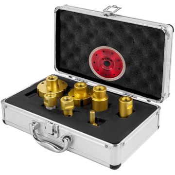 Алмазная кольцевая пила VEVOR, лезвие 20/27/35/55/68