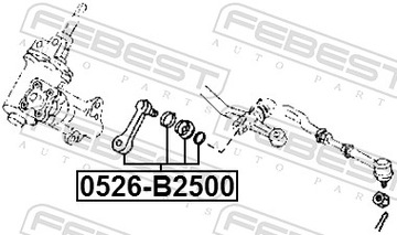 FEBEST 0526-B2500 TĚHLICE SLOUPCE ŘÍDÍCÍ