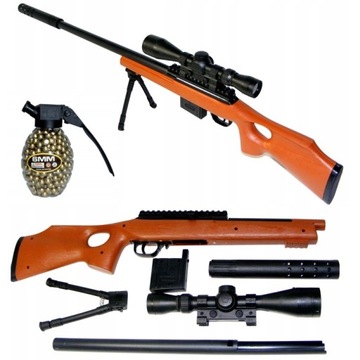 SNAJPER KARABIN NA KULKI Pistolet Broń Karabiny SNAJPERKA + KULKI