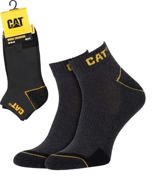 3 Pary Stopki Skarpetki krótkie robocze Caterpillar CAT-SOCKS-S S r 43-46