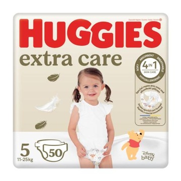 HUGGIES Pieluchy Extra Care Mega rozmiar 5 12-25kg, 50szt.