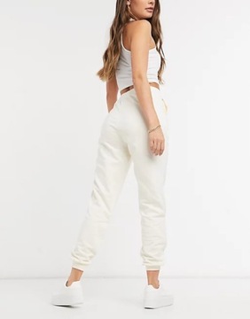 ASOS_PIECES SPODNIE DRESOWE JOGGERY CREAM