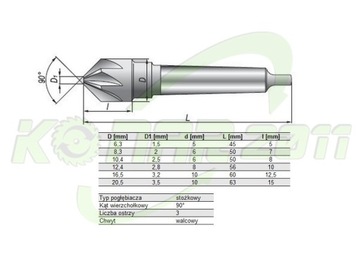 СВЕРЛА ФРЕЗЕРНЫЕ КОНИЧЕСКИ 6 ШТ.